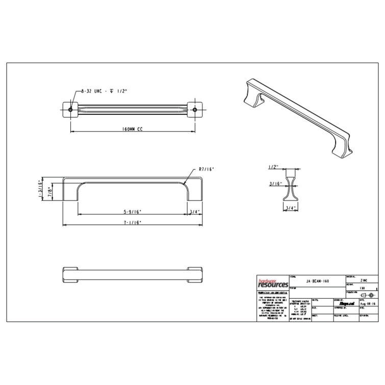 Brushed Pewter 128 mm Cabinet Bar Pull with Mounting Hardware