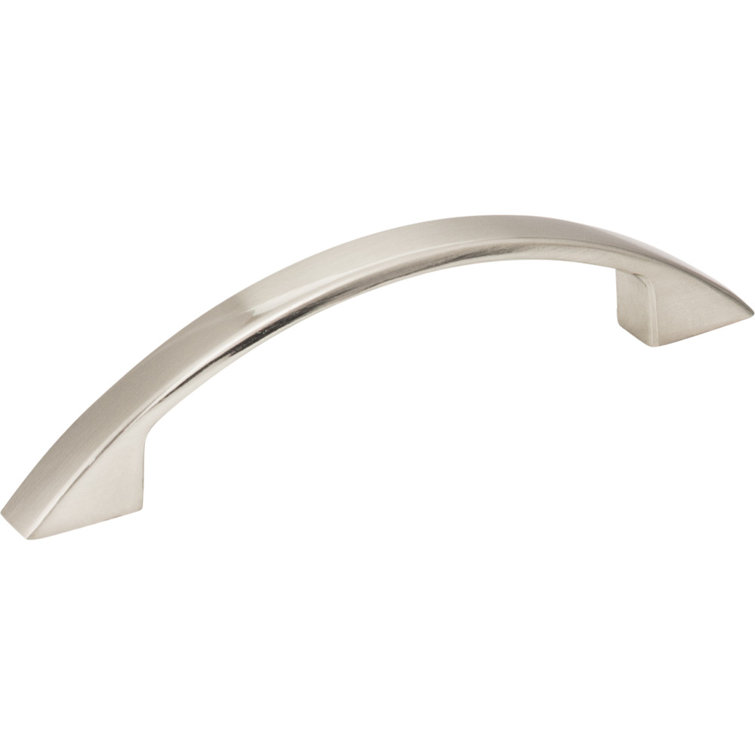 Satin Nickel Brushed Arch Cabinet Pull with Mounting Hardware