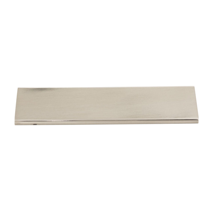 Satin Nickel 5" Modern Finger Pull with Mounting Hardware