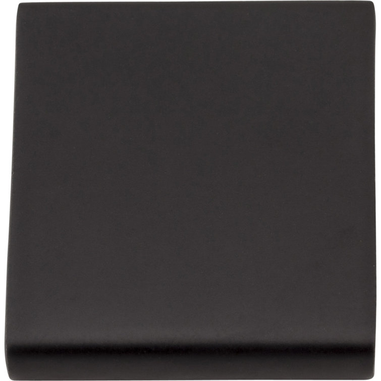 Edgefield Matte Black Modern Wood Finger Pull with Mounting Hardware