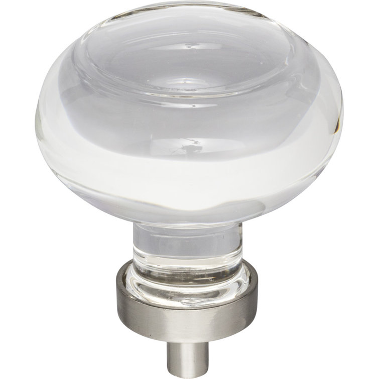 Harlow Oval Brushed Nickel Traditional Cabinet Knob