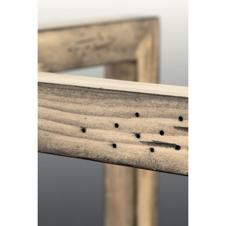 Turnbury Galvanized Steel and Wood 6-Light Chandelier
