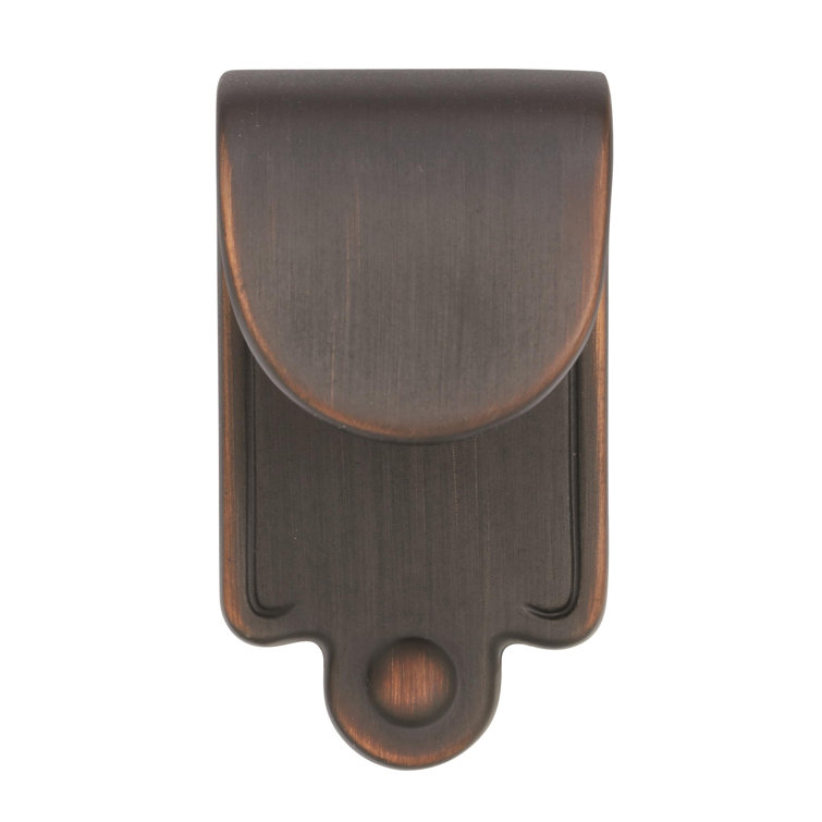 Oil Rubbed Bronze Rustic Finger Pull with Mounting Hardware