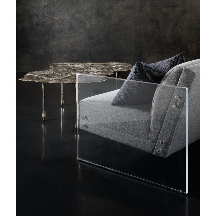 Annabella Satin Nickel Free Form Coffee Table