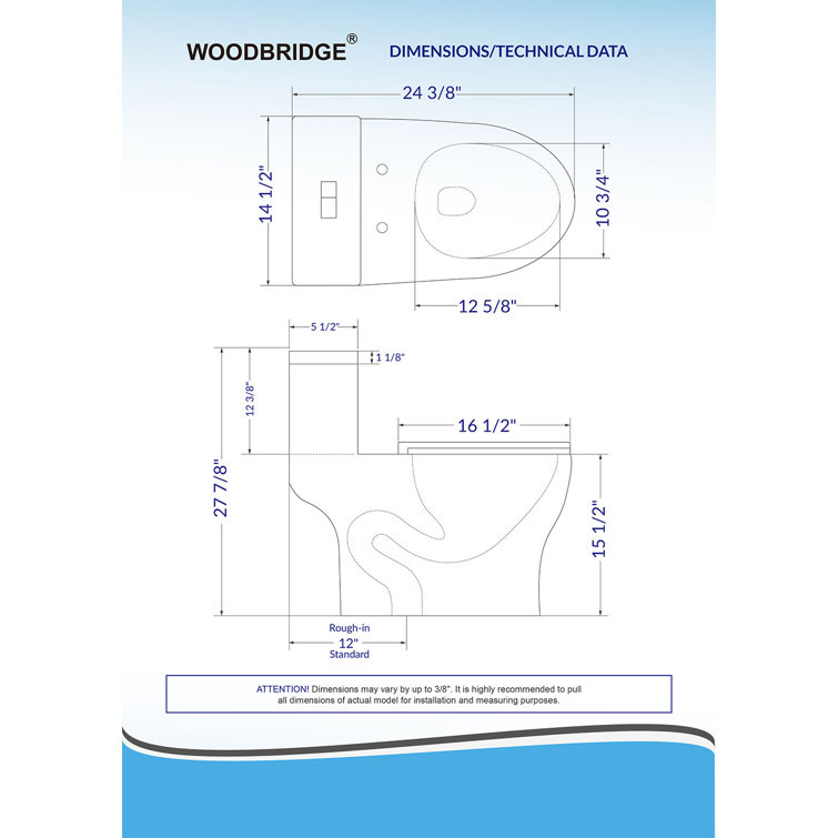 White Elongated Dual-Flush High Efficiency Toilet with Soft-Closing Seat
