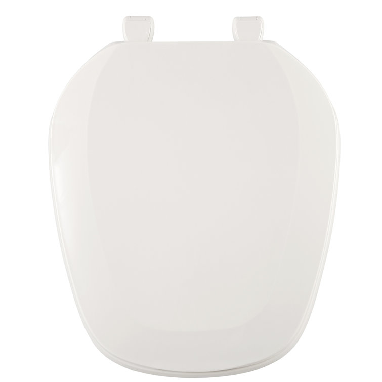 White Polypropylene Round Toilet Seat with Lid