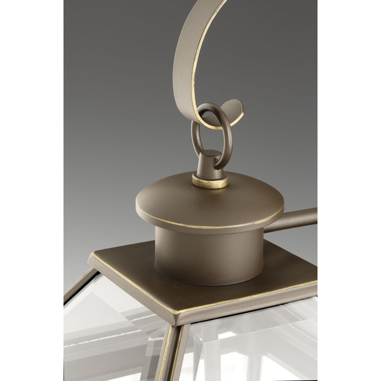 Elegant Antique Bronze Outdoor Wall Lantern with Beveled Glass