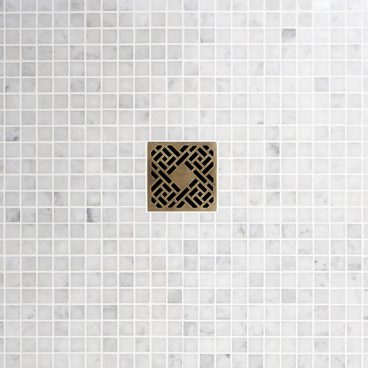 White Carrara Marble 1x1 Square Mosaic Wall Tile