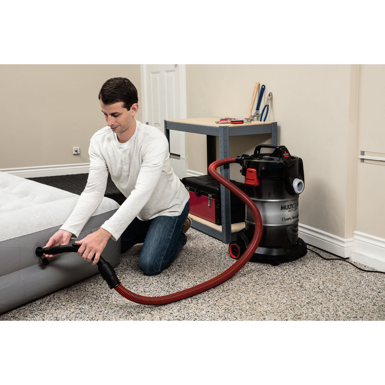 Bissell 6 Gallon Red Stainless Steel Wet and Dry Auto Vacuum