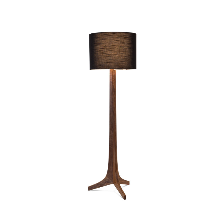 Nauta 59" Black Amaretto Tripod Floor Lamp with LED Bulb