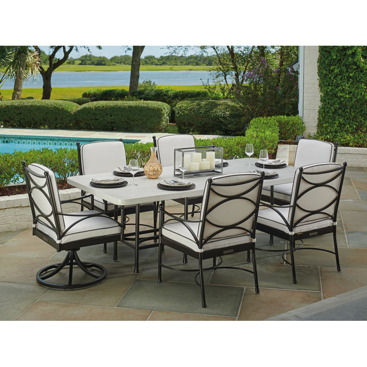 Black Transitional Rectangular Formal Dining Table