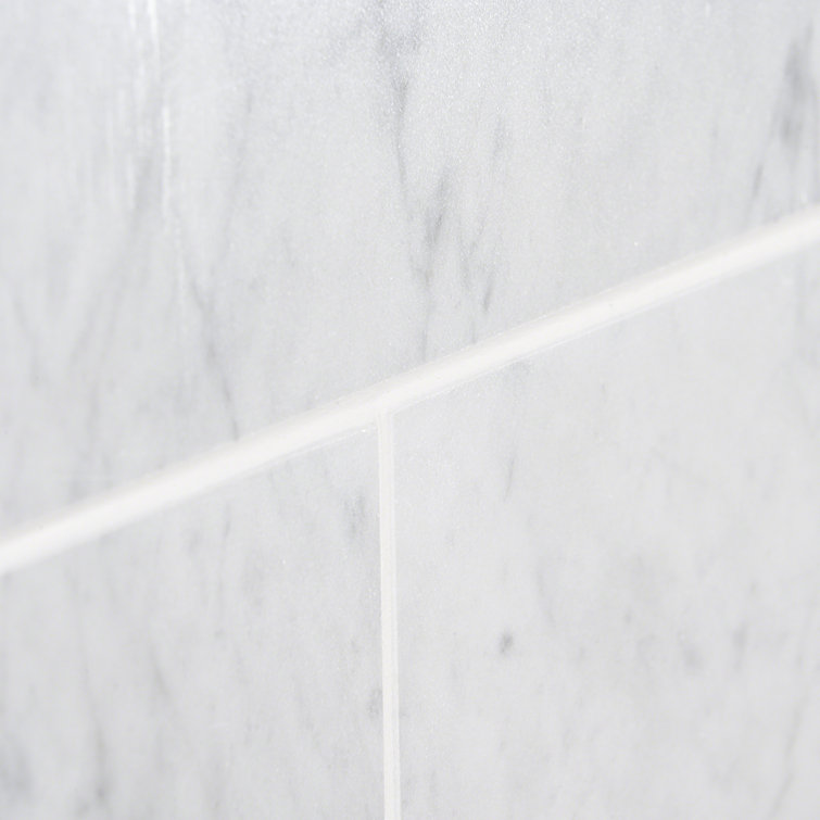 Carrara White Polished Marble 4x12 Subway Tile