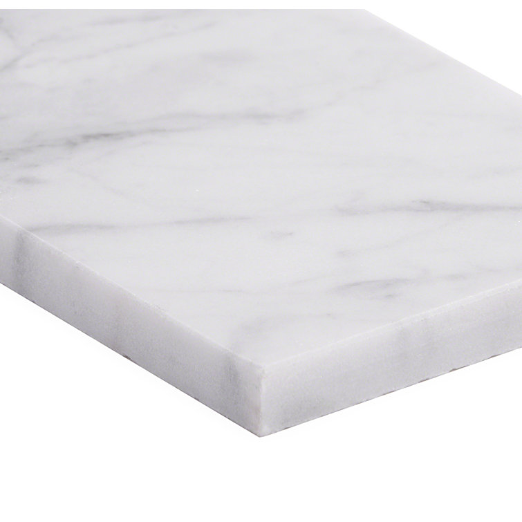 White Carrara Polished Marble Subway Tile for Floor & Wall