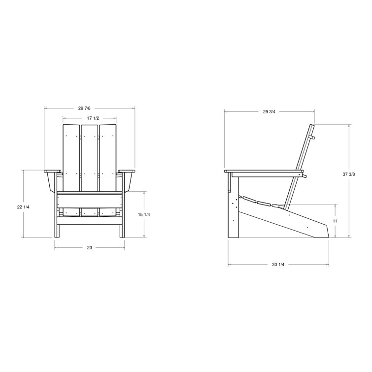 Ratcliff High-Density Polyethylene (HDPE) Outdoor Adirondack Chair Set