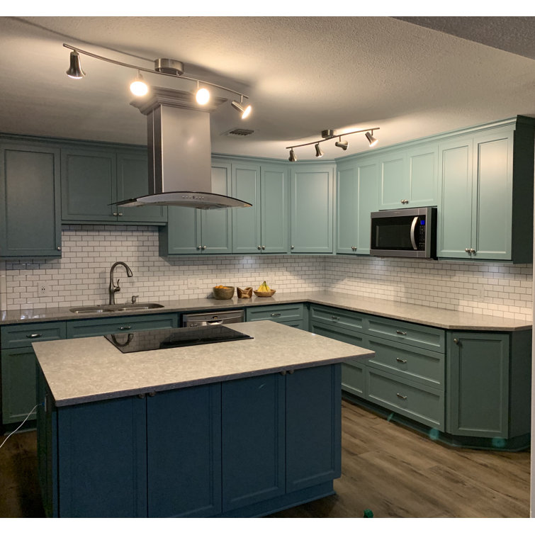 36-inch Stainless Steel and Glass Convertible Island Range Hood