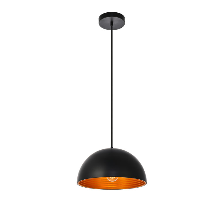 Burnished Nickel 15.5" Contemporary Pendant Light