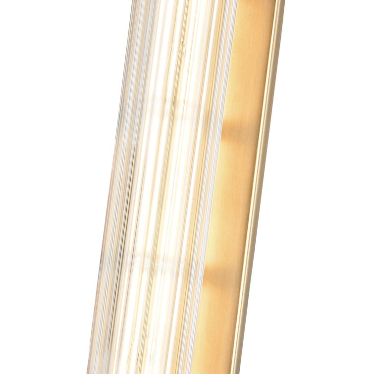 Aged Brass Shaw Cylinder Direct Wired 1-Light LED Sconce