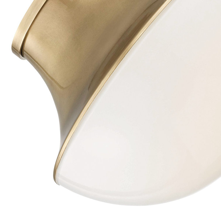 Lettie Aged Brass 14.75" Globe LED Flush Mount Ceiling Light