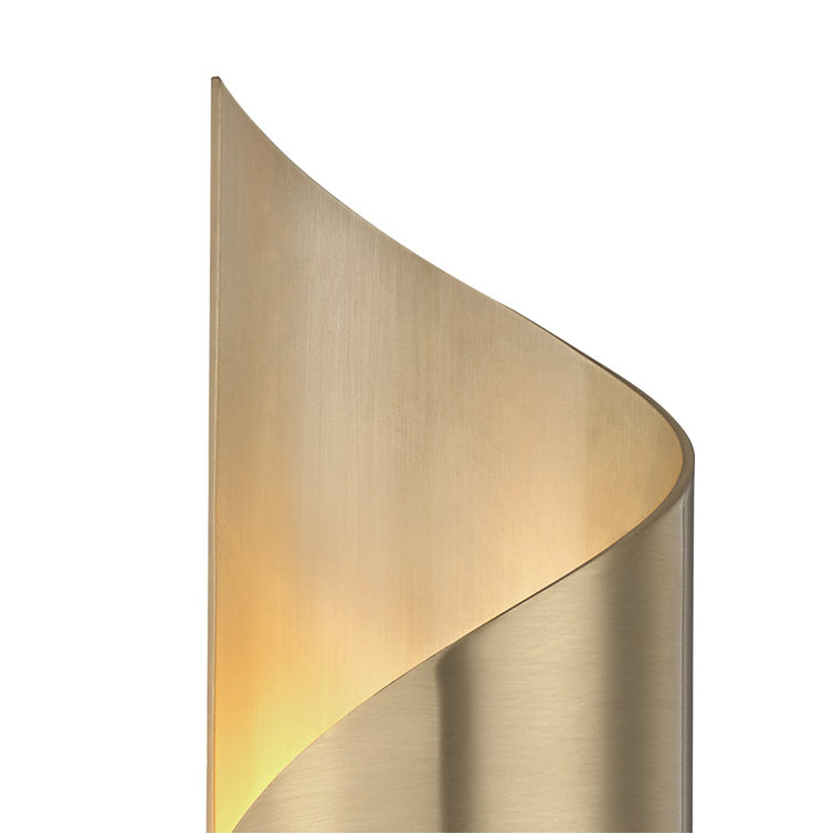 Evie Aged Brass 1-Light LED Dimmable Wall Sconce