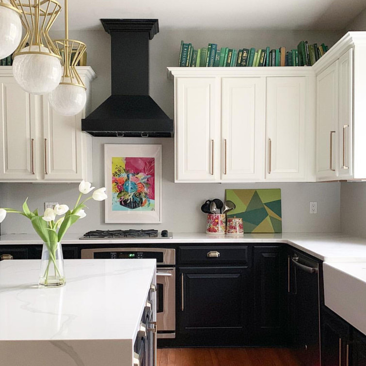30'' Black Stainless Steel Convertible Wall Mount Range Hood