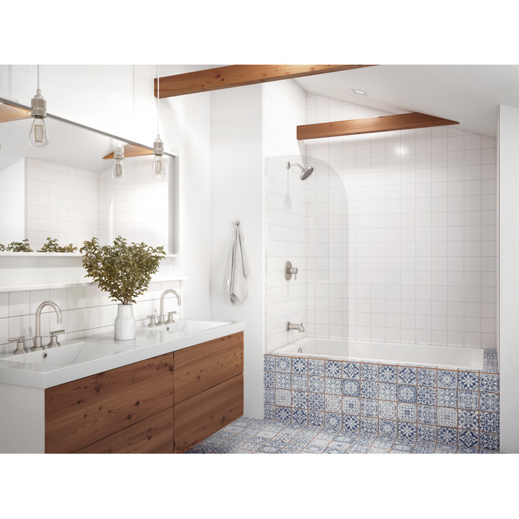 Solna 66" x 36" Oyster Acrylic Drop-In Soaking Bathtub