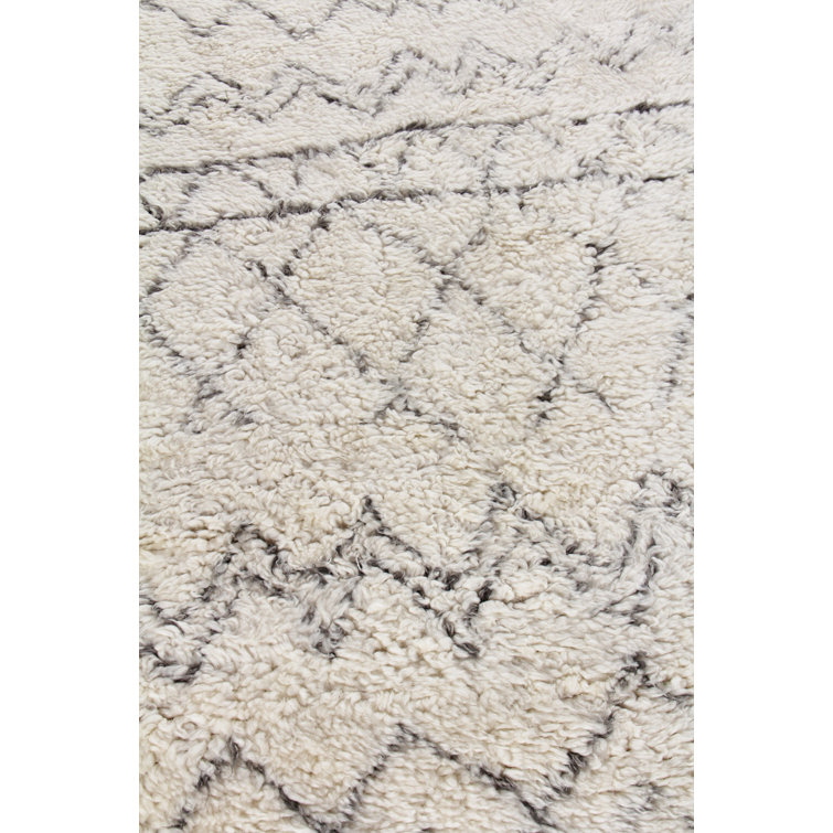 Ivory Elegance 8' x 10' Hand-Knotted Wool & Cotton Area Rug