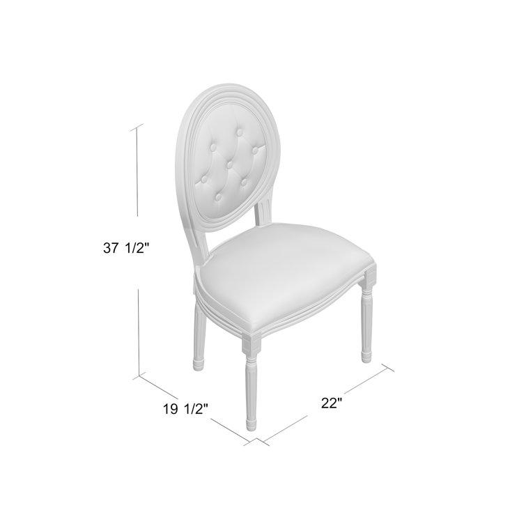 Chateau Comfort Beige Upholstered Dining Side Chair with Weathered Wood