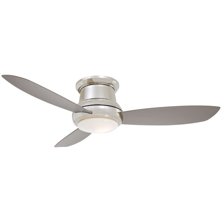 52" White LED Low Profile Ceiling Fan with Remote and Light Kit