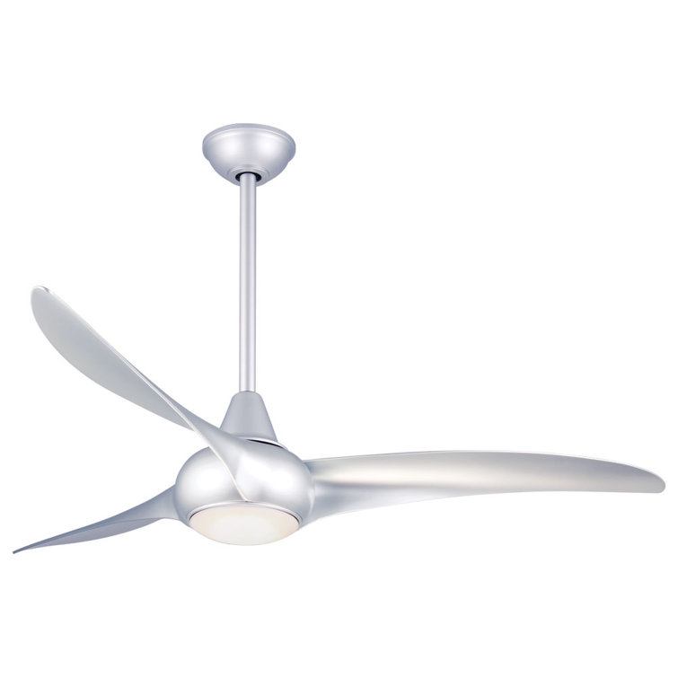 52" Silver LED Ceiling Fan with Remote and Light Kit