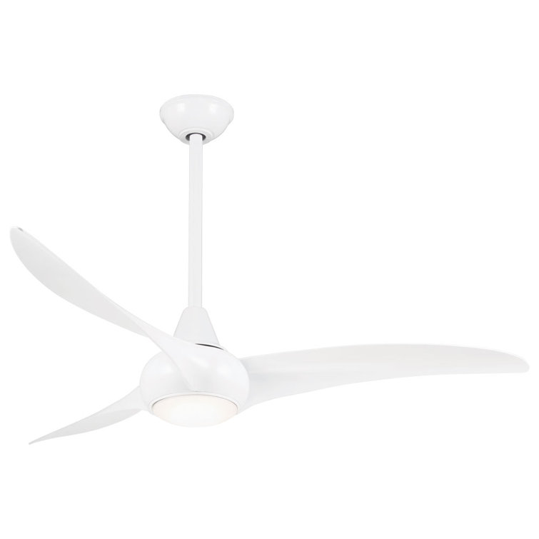 52" White LED Ceiling Fan with Remote and Light Kit
