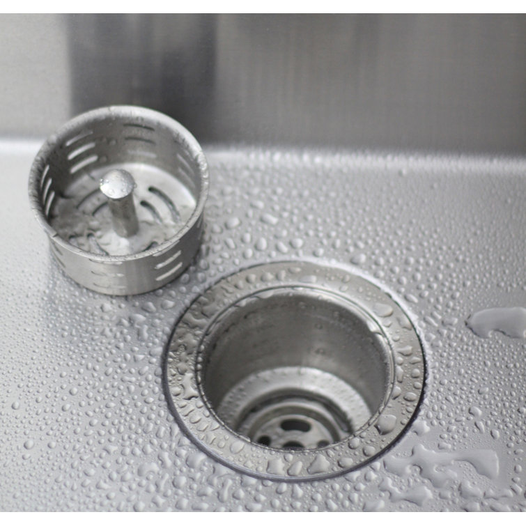 Brushed Nickel 3.5'' Stainless Steel Deep Basket Kitchen Sink Strainer