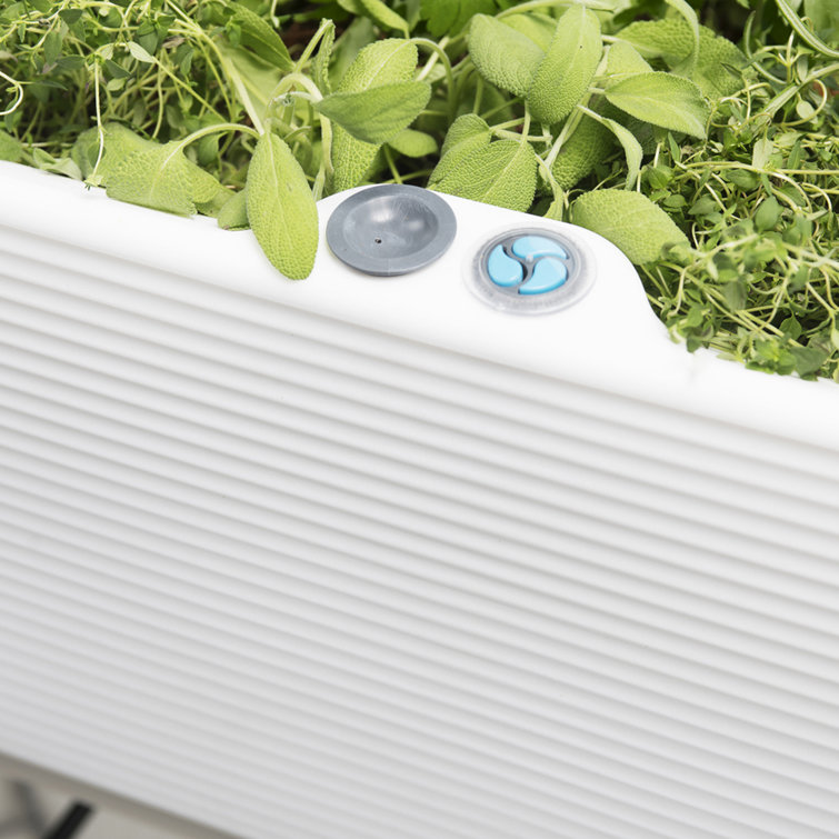 Alpine White 36" Round Raised Garden Bed Planter with Drainage Hole