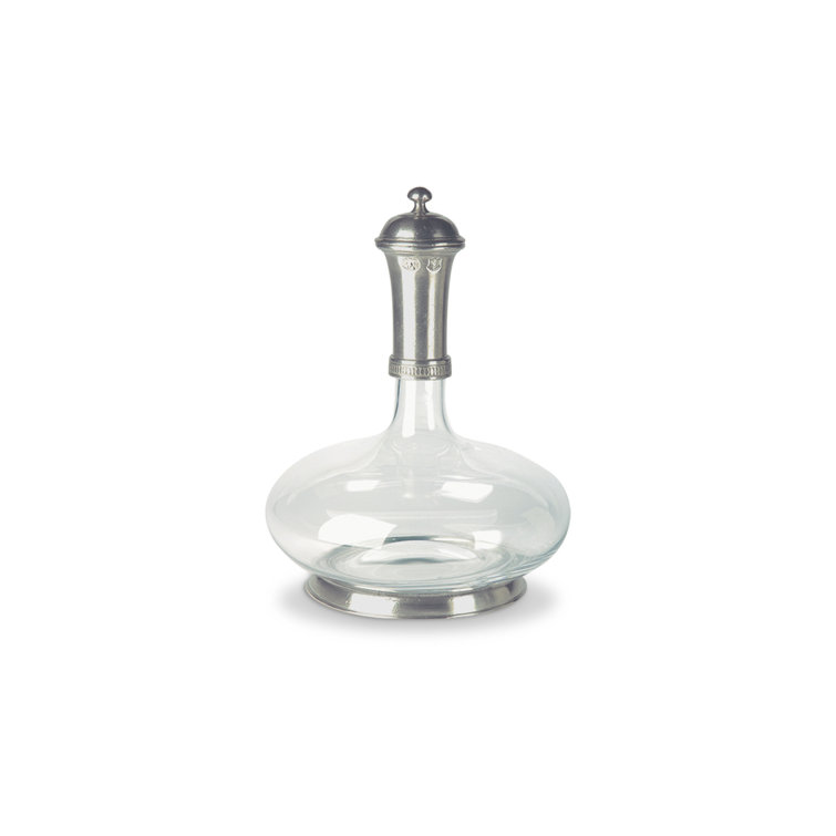 Elegant Clear Crystal Glass Wine Decanter with Top