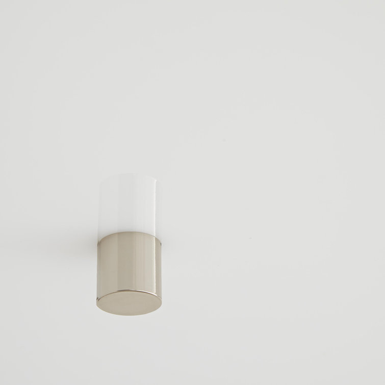 Tarbell Polished Nickel Acrylic Semi-Flush Mount Ceiling Light