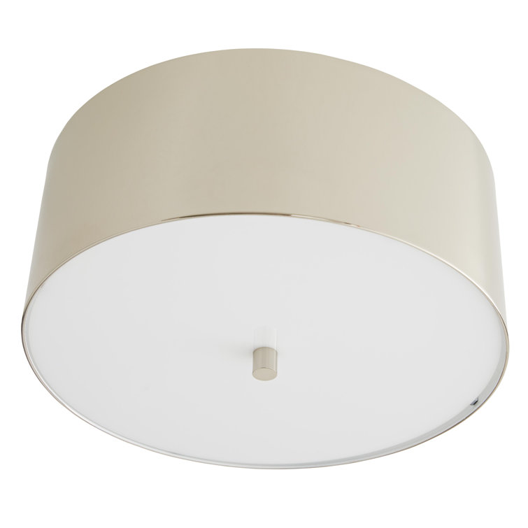 Tarbell Polished Nickel Acrylic Semi-Flush Mount Ceiling Light
