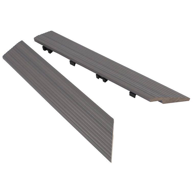 Westminster Gray Composite Deck Tile Corner Trim
