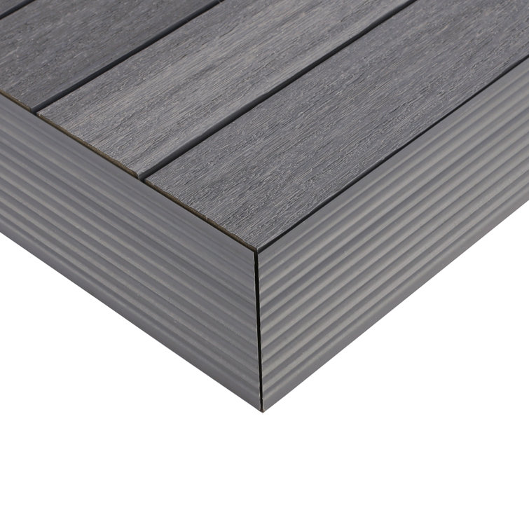 Westminster Gray Composite Deck Tile Corner Trim
