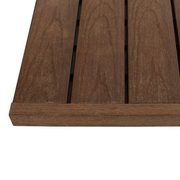 Brazilian Ipe Composite Deck Tile Straight Trim, 3 ft