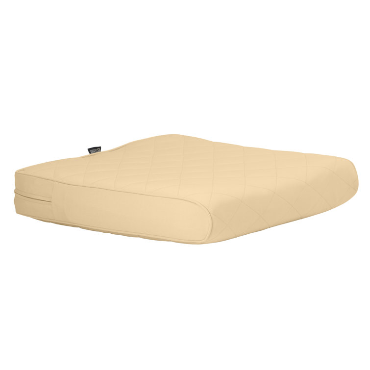 Chamomile Quilted Outdoor Chaise Lounge Cushion Cover, 72" x 21"