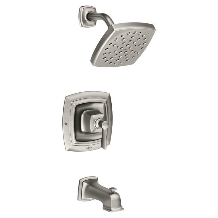 Conway Spot Resist Brushed Nickel Tub and Shower Trim Kit