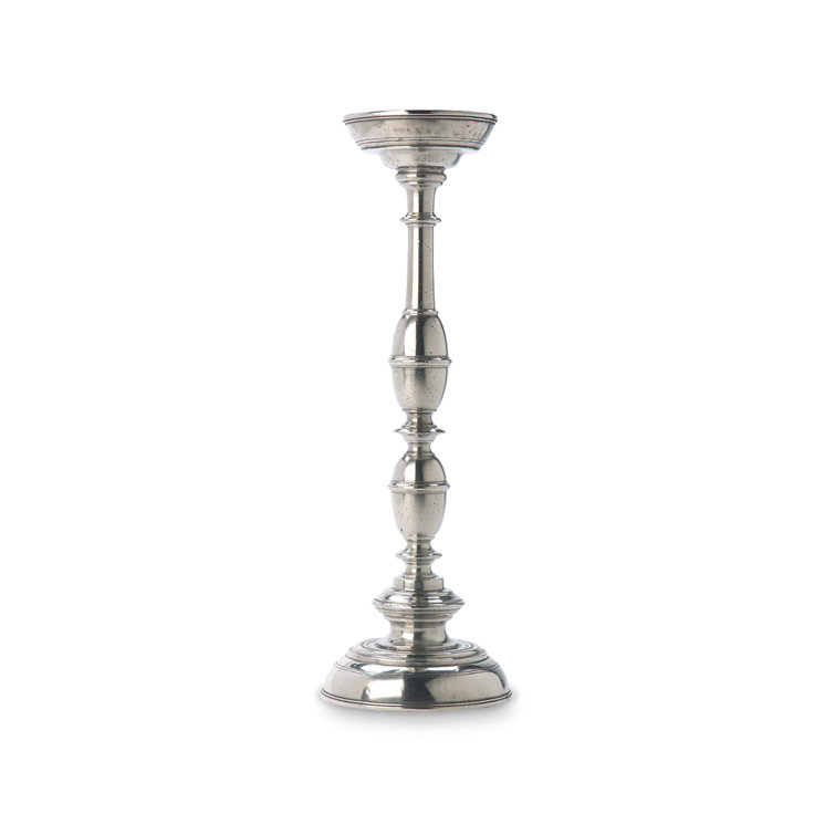 Siena 17.2'' Pewter Tabletop Candlestick