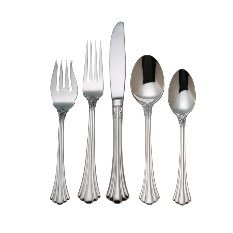 Elegant Stainless Steel 5-Piece Flatware Place Setting