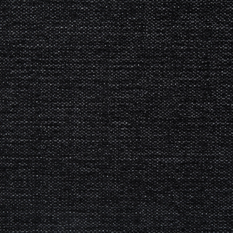 Quintessence Black Wood Upholstered Reception Chair