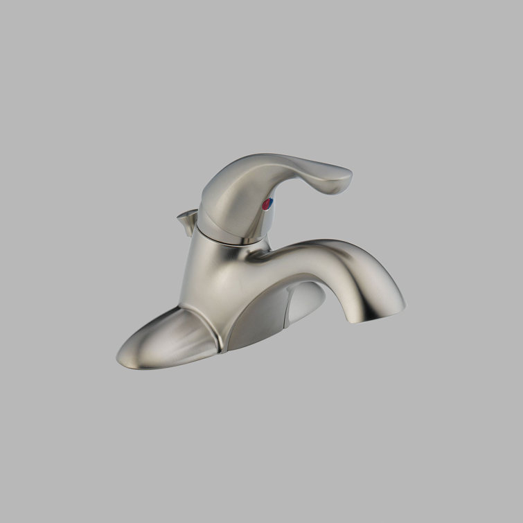 Classic Chrome Single Handle Low Arc Bathroom Faucet
