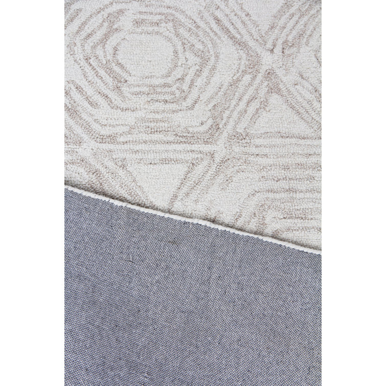 Caprice Geometric Handmade Tufted Wool and Cotton Rug, 9' x 12'