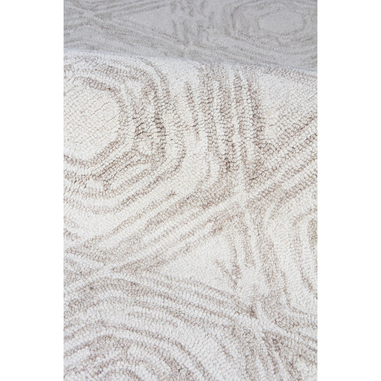 Caprice Geometric Handmade Tufted Wool and Cotton Rug, 9' x 12'