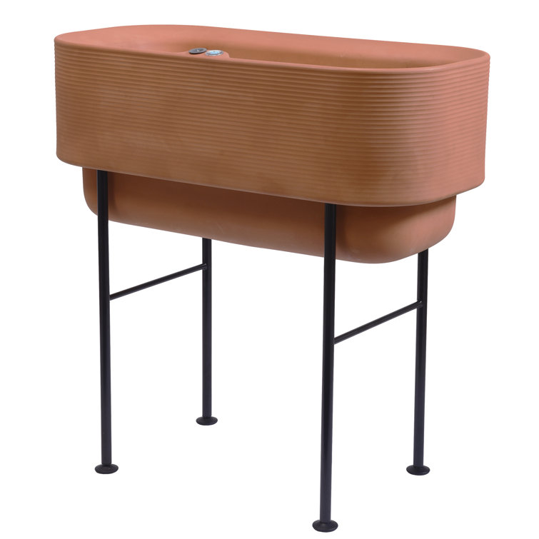 Weathered Terracotta Self-Watering Elevated Garden Planter
