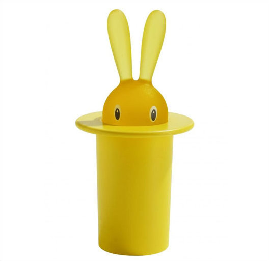Yellow PMMA Resin Magic Bunny Toothpick Holder
