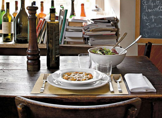 White Ceramic 10.25" Minimalist Salad Serving Bowl