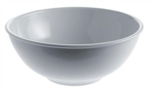 White Ceramic 10.25" Minimalist Salad Serving Bowl